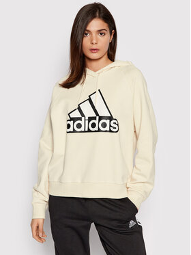 adidas adidas Majica dugih rukava Essentials Outline Logo HC9179 Bež Loose Fit