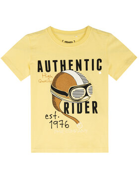 Primigi Primigi T-Shirt Ride Fast 45222007 Żółty Regular Fit