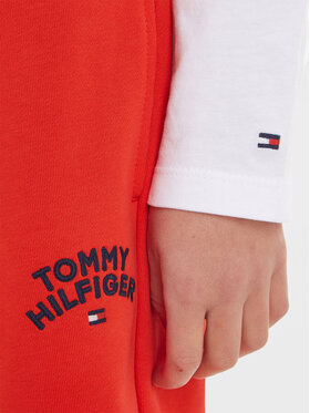 Tommy Hilfiger Spodnji Del Trenirke KB0KB08791 Rdeča Regular Fit