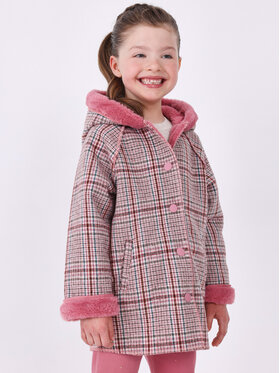 Mayoral Mayoral Cappotto di transizione 4.408 Rosa Regular Fit