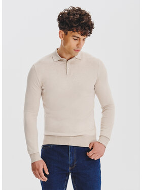 Pako Lorente Pako Lorente Sweter P25WF-2X-005 Beżowy Classic Fit