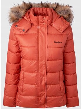 Pepe Jeans Pepe Jeans Kurtka puchowa KURTKA DAMSKA JUNE Pomarańczowy Regular Fit