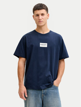 Jack & Jones Jack & Jones T-Shirt Frank 12288092 Dunkelblau Relaxed Fit