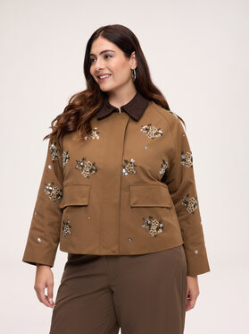 Fiorella Rubino Fiorella Rubino Cappotto invernale F006L000068N022 Marrone Boxy Fit