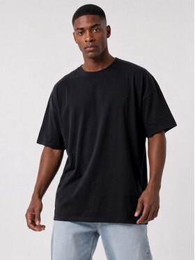 Jigga Wear Jigga Wear T-Shirt Szeroka luźna 131109 Czarny Oversize