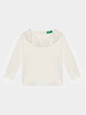 United Colors Of Benetton United Colors Of Benetton Bluse 3P4ZG10AN Weiß Regular Fit