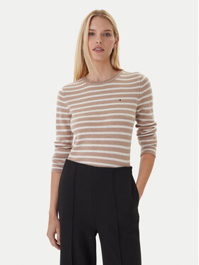 Tommy Hilfiger Tommy Hilfiger Sweater WW0WW40264 Bézs Regular Fit