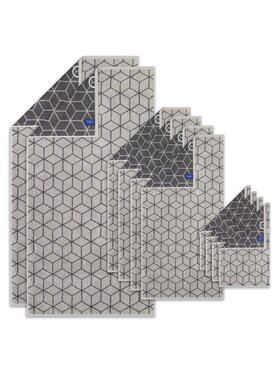 Villeroy & Boch Villeroy & Boch Komplet ręczników 10-częściowy - Carré, 2x ręcznik prysznicowy, 4x ręcznik do rąk, 4x ręcznik dla gości Carré Szary