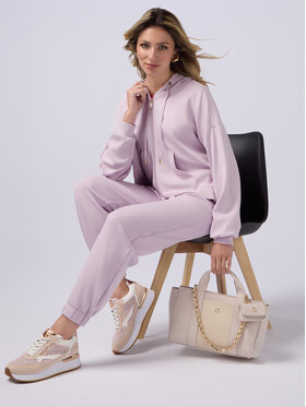 Oltre Oltre Pantaloni di tessuto P819J002273N006 Viola Boy Fit