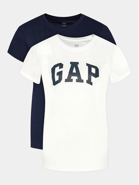 Gap Gap Набір з 2 футболок 548683-00 Cиній Regular Fit