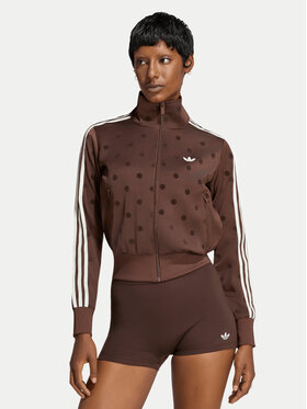 adidas adidas Bluza Satin Polka Dots Tt Track Top LI2855 Brązowy Regular Fit