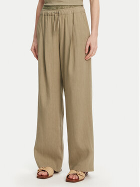 Marella Marella Spodnie materiałowe Fred 2513131085 Zielony Wide Leg