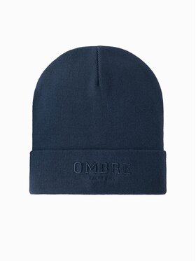 Ombre Ombre Czapka OM-ACWH-0120 Granatowy