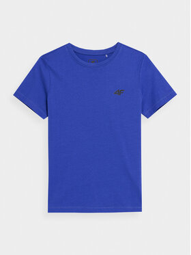 4F 4F T-Shirt 4FJAW23TTSHM0795 Blau Regular Fit