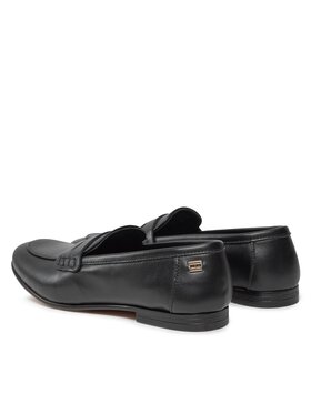 Tommy Hilfiger Loaferke Essential Leather Loafer FW0FW07769 Črna