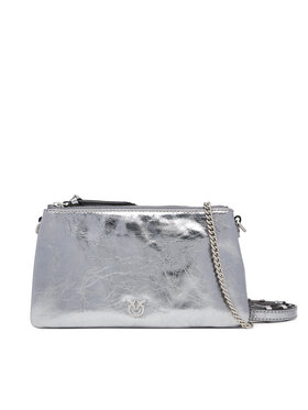 PINKO PINKO Torebka Double Mini Al 25-26 PLTT 105359 A2OT Srebrny