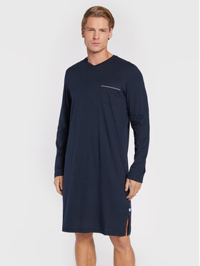 Seidensticker Seidensticker Koszulka piżamowa 12.100061 Granatowy Regular Fit