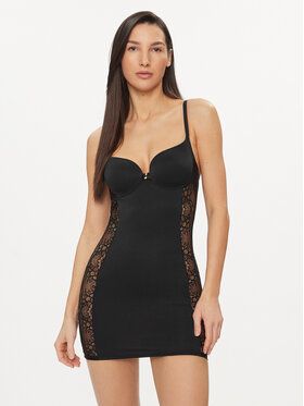 Selmark Selmark Нічна сорочка Penelope 31095C Чорний Slim Fit