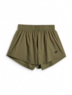4F 4F Szorty sportowe SOLAR PUNK Khaki Regular Fit
