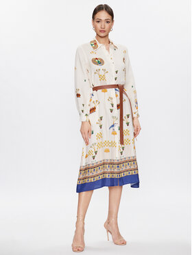 Dixie Dixie Рокля тип риза AHFNUGVA Бежов Regular Fit