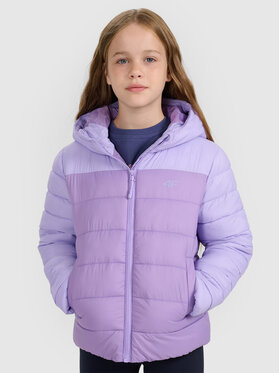4F 4F Kurtka puchowa OUTERWEAR Fioletowy Regular Fit