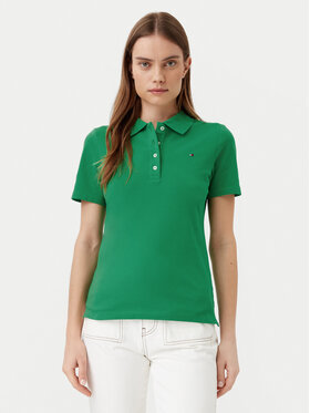 Tommy Hilfiger Tommy Hilfiger Поло 1985 WW0WW43225 Зелений Slim Fit
