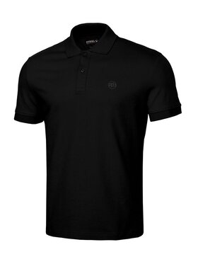 PITBULL PITBULL Polo Pique Regular Czarny Regular Fit