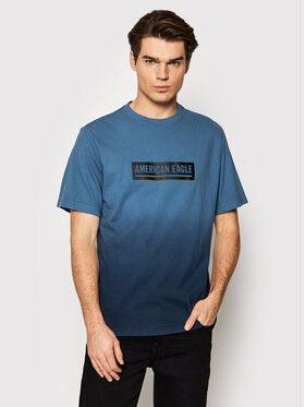 American Eagle American Eagle T-shirt 016-0181-4885 Plava Regular Fit