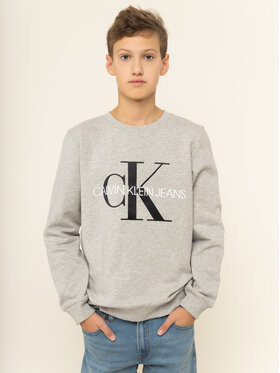 Calvin Klein Jeans Calvin Klein Jeans Majica dugih rukava Monogram Logo IU0IU00069 Siva Regular Fit
