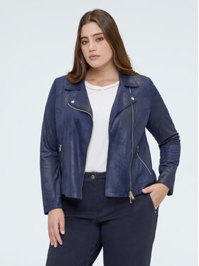 Fiorella Rubino Fiorella Rubino Giacca in similpelle R327T001301N034 Blu Regular Fit