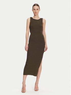 Guess Guess Úpletové šaty W5GK47 Z3L10 Hnedá Regular Fit