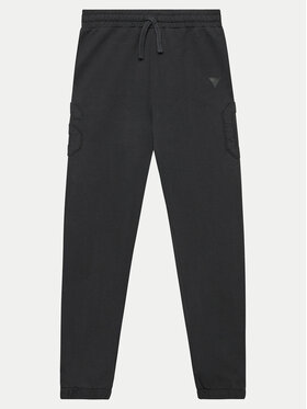 Guess Guess Долнище анцуг L4YQ13 KAD73 Черен Relaxed Fit