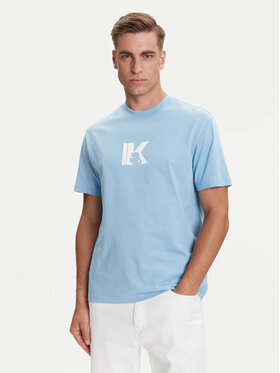 Karl Lagerfeld Jeans Karl Lagerfeld Jeans T-shirt A3M17057 Svijetloplava Regular Fit