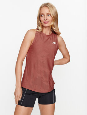 New Balance New Balance Felső Q Speed Jacquard Tank WT33280 Piros Regular Fit