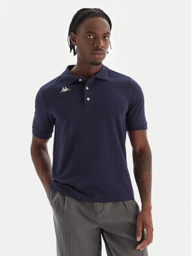 Kappa Kappa Tricou polo Logo Sharas Mss 302B3D0 Bleumarin Regular Fit