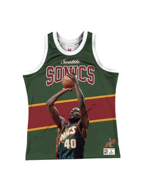 Mitchell & Ness Mitchell & Ness Tank top Seattle Supersonics Shawn Kemp Zielony Standard Fit