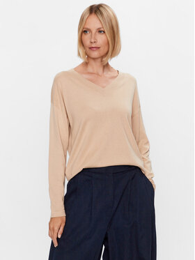 Weekend Max Mara Weekend Max Mara Sweter Martina 23536609 Beżowy Regular Fit