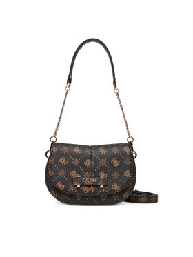 Guess Guess Дамска чанта Carrie Logo HWGP98 98200 Кафяв