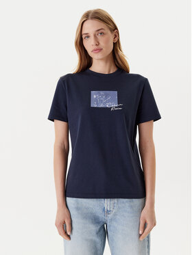 Calvin Klein Jeans Calvin Klein Jeans Marškinėliai LV047C855G Tamsiai mėlyna Regular Fit