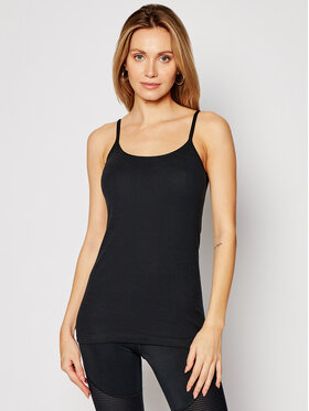 Triumph Triumph Top Katia Basics 10181825 Czarny Slim Fit
