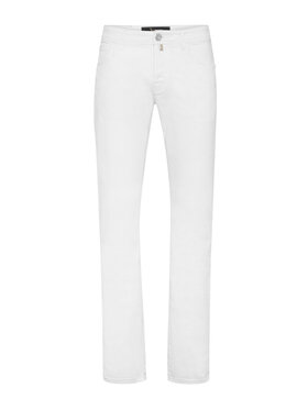 Billionaire Billionaire Jeansy 1033 Biały Regular Fit