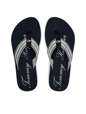 Tommy Hilfiger Tommy Hilfiger Žabky Im Th Signature Beach Sandal FW0FW08369 Tmavomodrá
