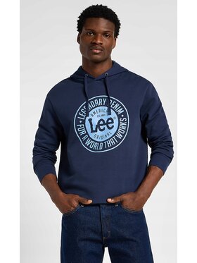 Lee Lee Bluza Legendary Hoodie Niebieski Hoodie Fit