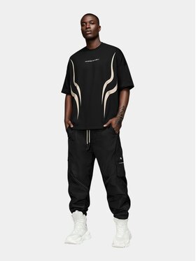 MADE BY SOCIETY MADE BY SOCIETY Ścierka Pantaloni cargo - P16657 Czarny Basic Fit