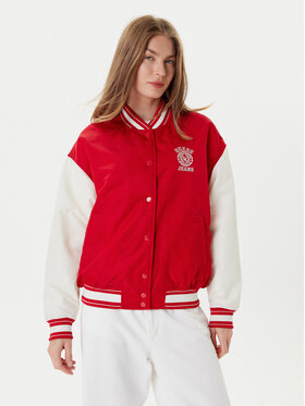 Guess Jeans Guess Jeans Bomberjacke W5YL15 WHAA2 Rot Regular Fit