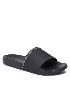 Calvin Klein Calvin Klein Pantoletten Pool Slide Rubber HM0HM00981 Schwarz