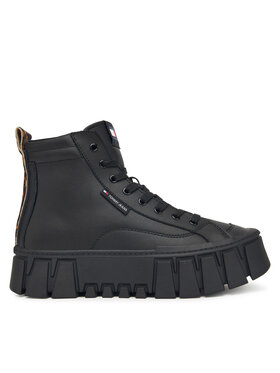 Tommy Jeans Tommy Jeans Superge Tjw Vulc Flatform Leopard EN0EN02858 Črna
