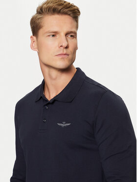 Aeronautica Militare Polo 242PO1811P191 Tamnoplava Slim Fit