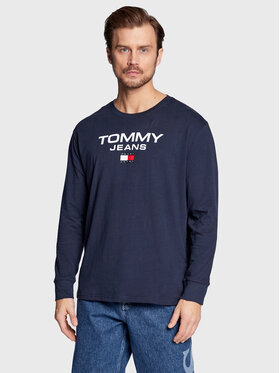 Tommy Jeans Tommy Jeans Тениска с дълъг ръкав DM0DM15681 Тъмносин Regular Fit