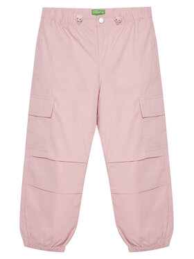 United Colors Of Benetton United Colors Of Benetton Παντελόνι υφασμάτινο 4L2VCF046 Ροζ Relaxed Fit